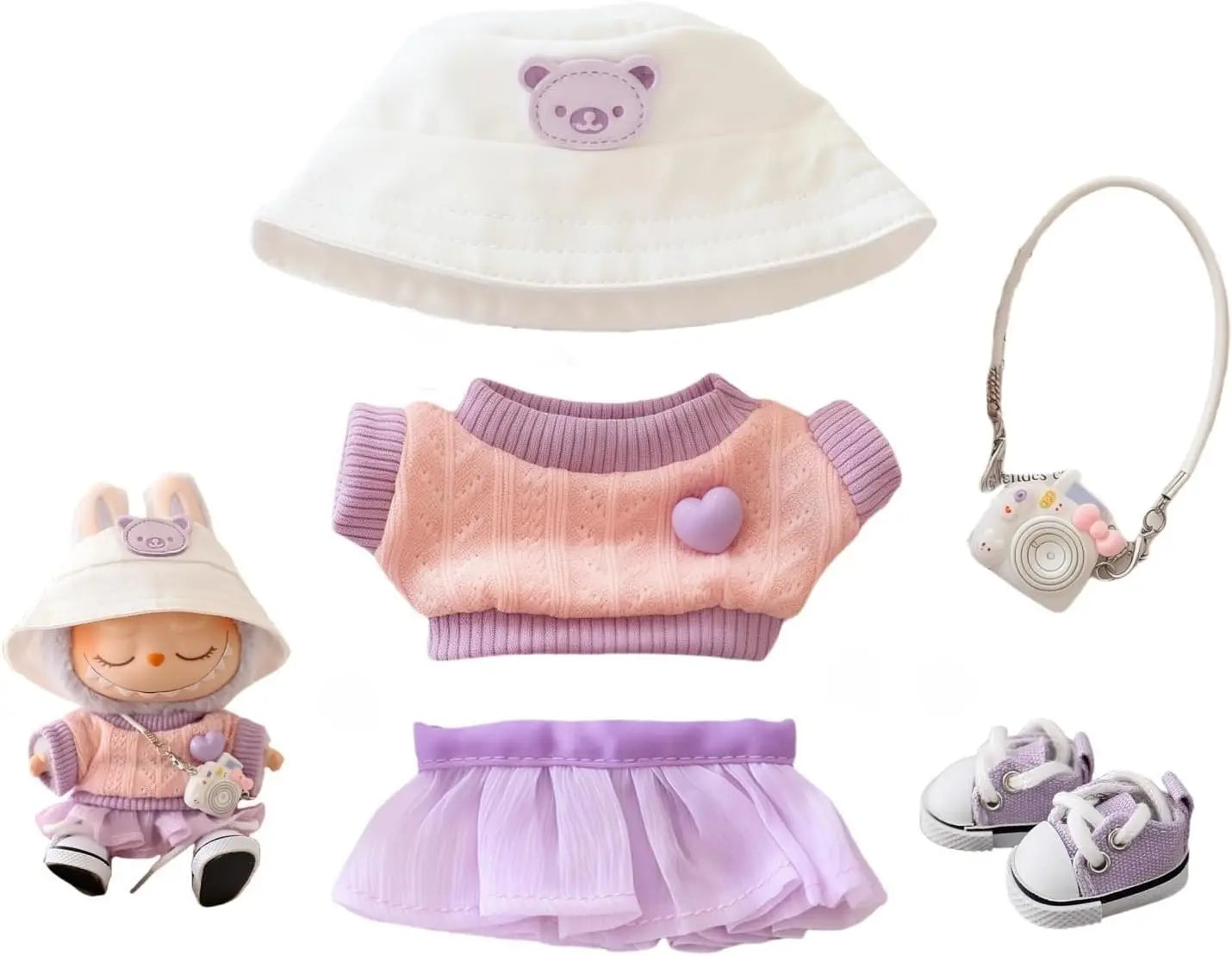 Labubu Idol Outfit V1 V2 – Kpop Doll Clothes & Accessories