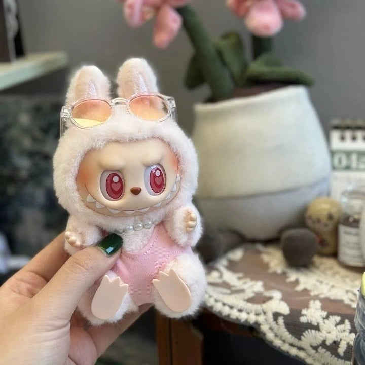 Labubu Keychain Doll β Fashion Plush with Sunglasses (15β17cm)