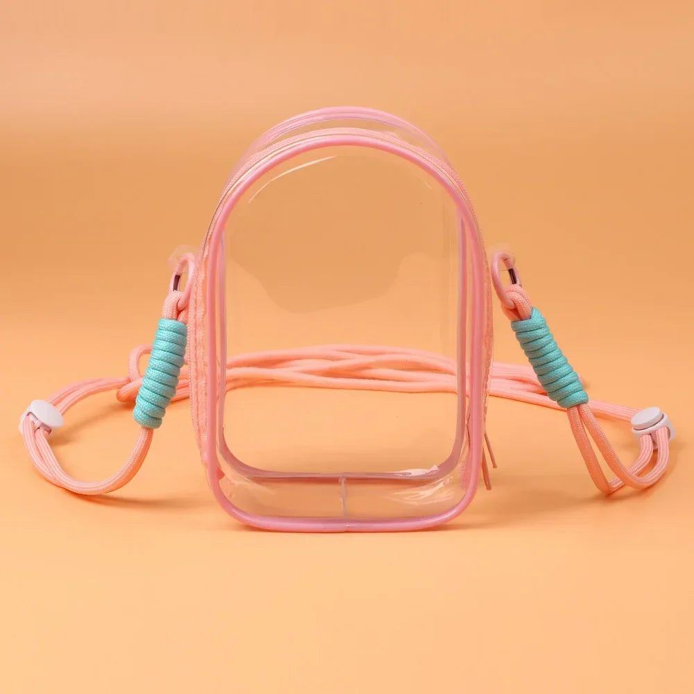 Labubu Protective Bag 15cm – PVC Shoulder Storage Case