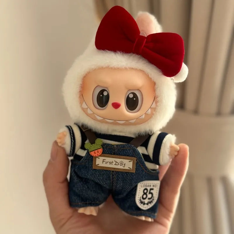 Labubu Hoodie Clothes 17cm – Cute Doll Outfit