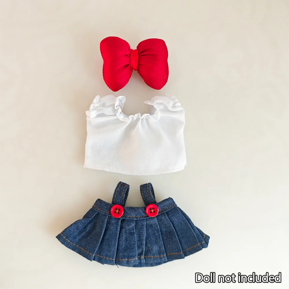 Labubu Kpop Idol Outfit V1 V2 – Strap Skirt Doll Clothes
