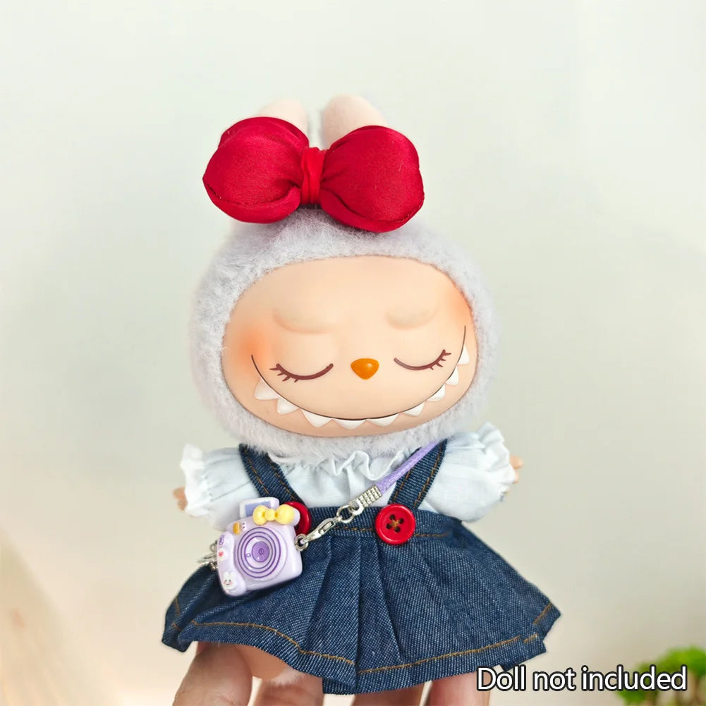 Labubu Kpop Idol Outfit V1 V2 – Strap Skirt Doll Clothes