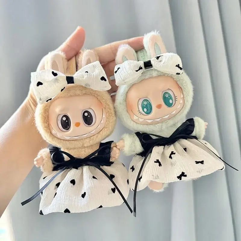 Labubu Kpop Idol Outfit V1 V2 – Strap Skirt Doll Clothes