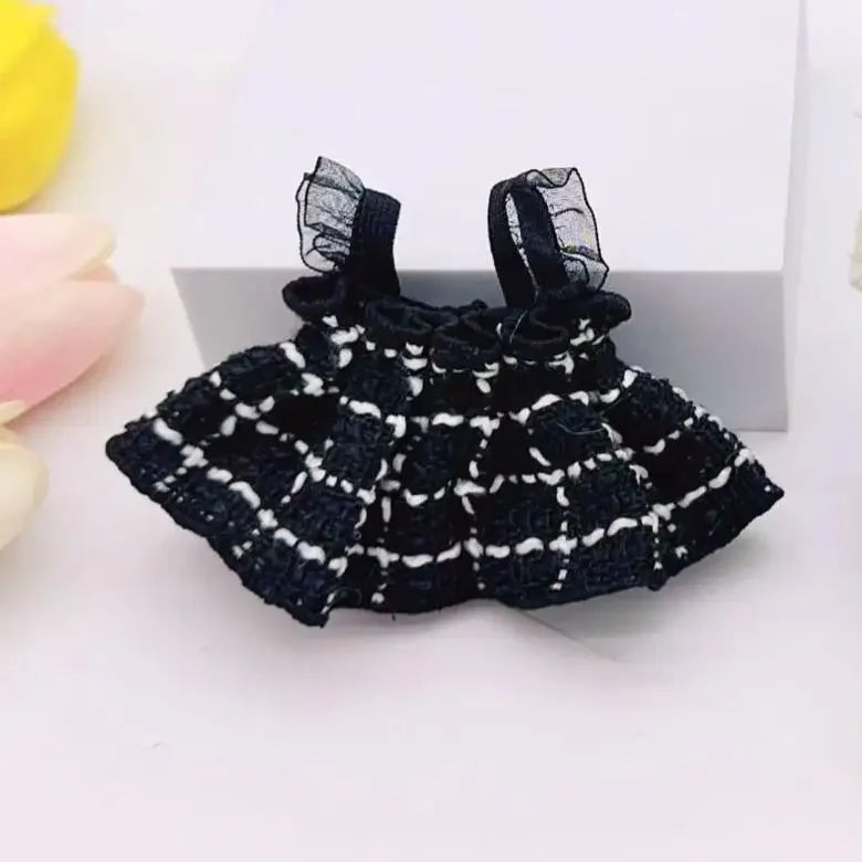 Labubu Kpop Idol Outfit V1 V2 – Strap Skirt Doll Clothes