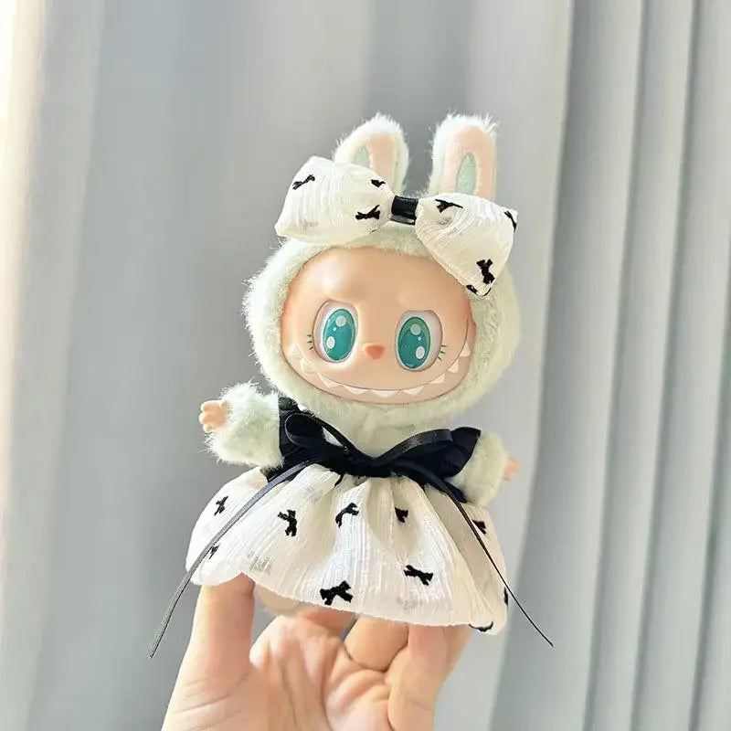 Labubu Kpop Idol Outfit V1 V2 – Strap Skirt Doll Clothes