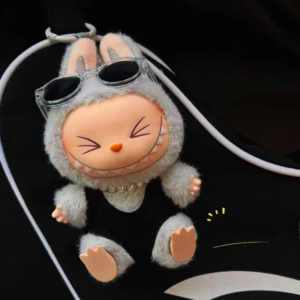 Labubu Keychain Doll β Fashion Plush with Sunglasses (15β17cm)