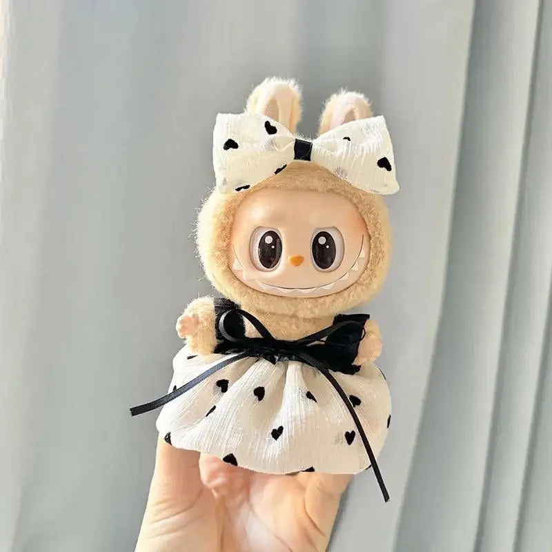 Labubu Kpop Idol Outfit V1 V2 – Strap Skirt Doll Clothes