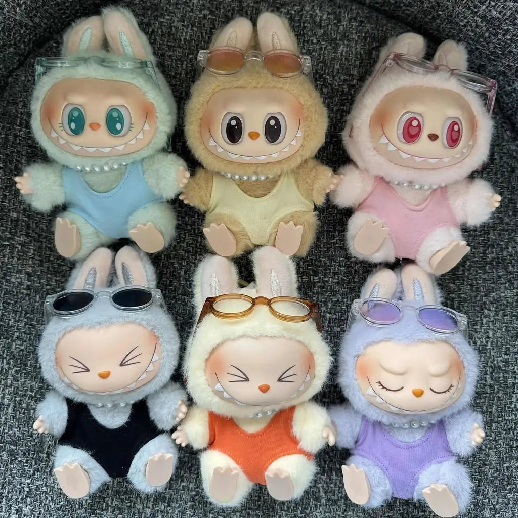 Labubu Keychain Doll β Fashion Plush with Sunglasses (15β17cm)