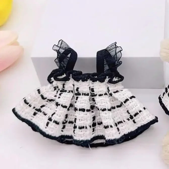 Labubu Kpop Idol Outfit V1 V2 – Strap Skirt Doll Clothes