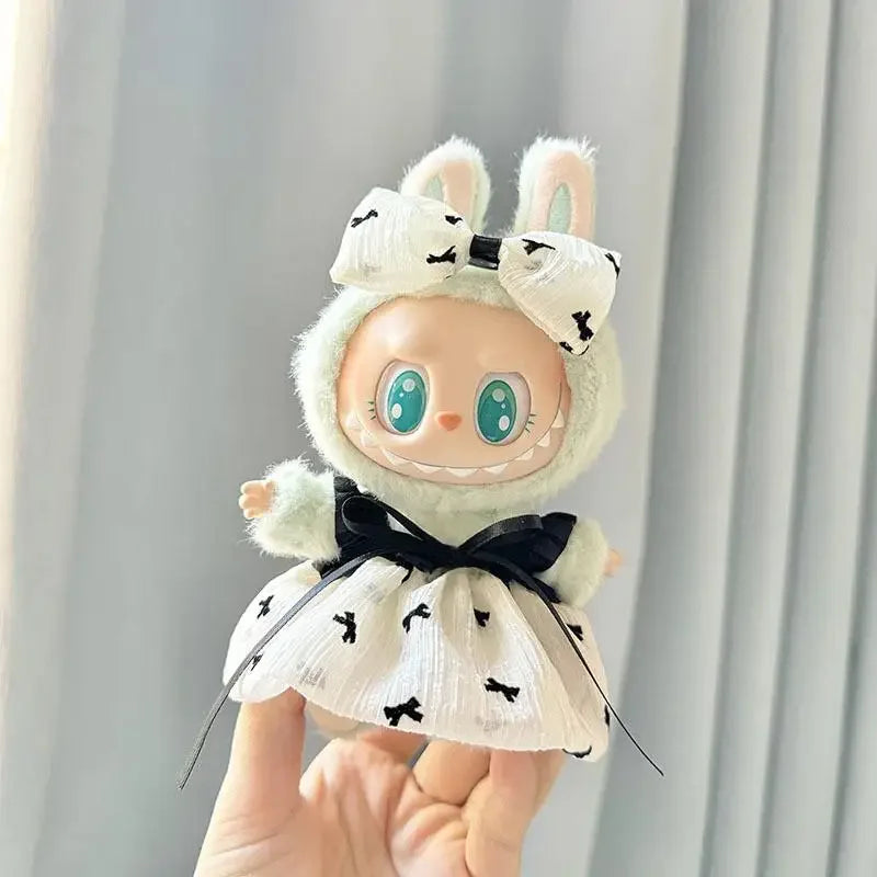 Labubu Kpop Idol Outfit V1 V2 – Strap Skirt Doll Clothes