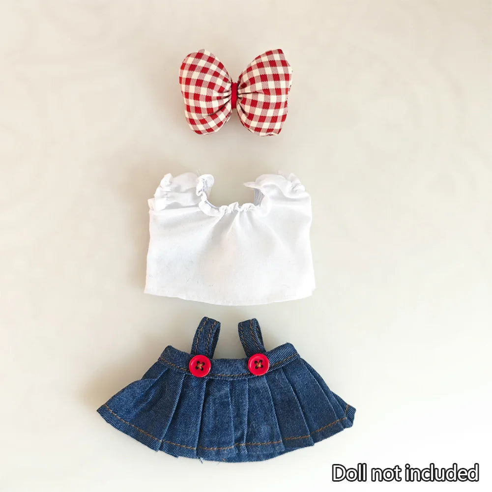Labubu Kpop Idol Outfit V1 V2 – Strap Skirt Doll Clothes