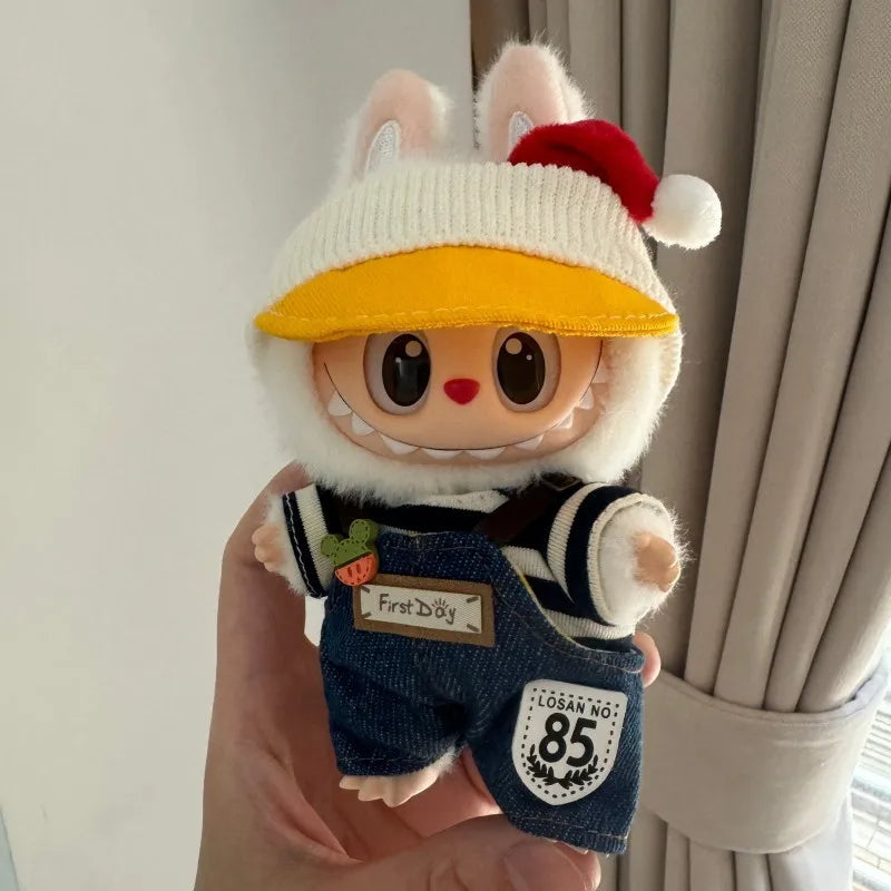 Labubu Hoodie Clothes 17cm – Cute Doll Outfit