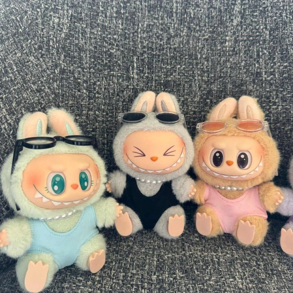 Labubu Keychain Doll β Fashion Plush with Sunglasses (15β17cm)