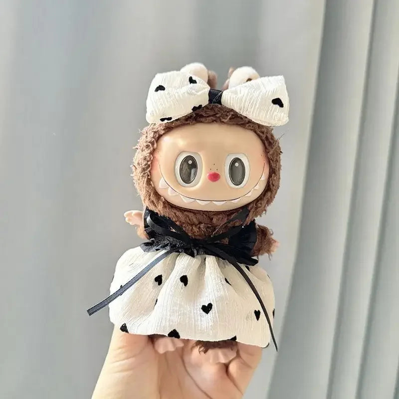 Labubu Kpop Idol Outfit V1 V2 – Strap Skirt Doll Clothes