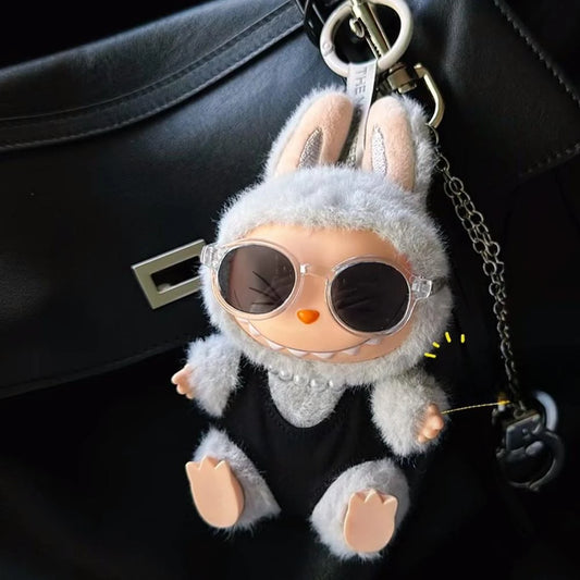 Labubu Keychain Doll – Fashion Plush with Sunglasses (15–17cm)